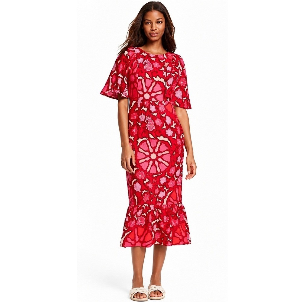 Rhode x Target Zinnia Floral Midi Dress Size 10 NWT